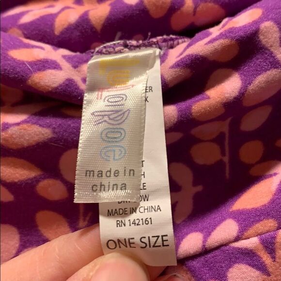 (5/$25) LuLaRoe Spring Floral one size leggings - Picture 3 of 4